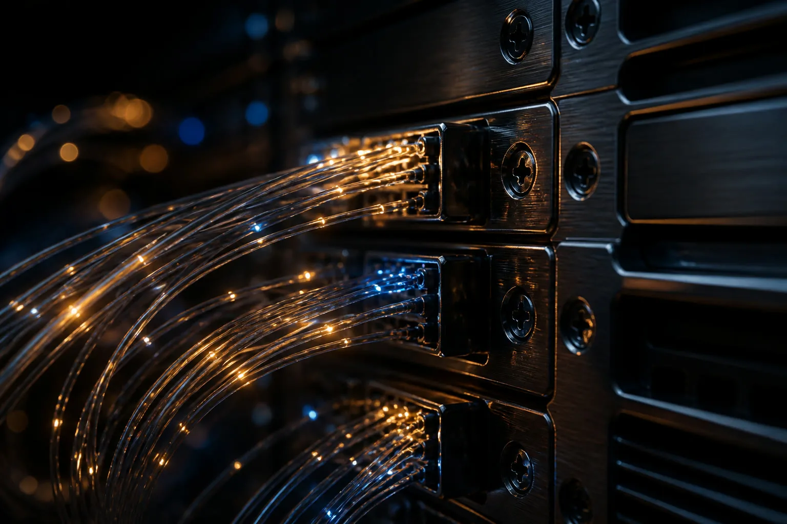 Connections into the rack
